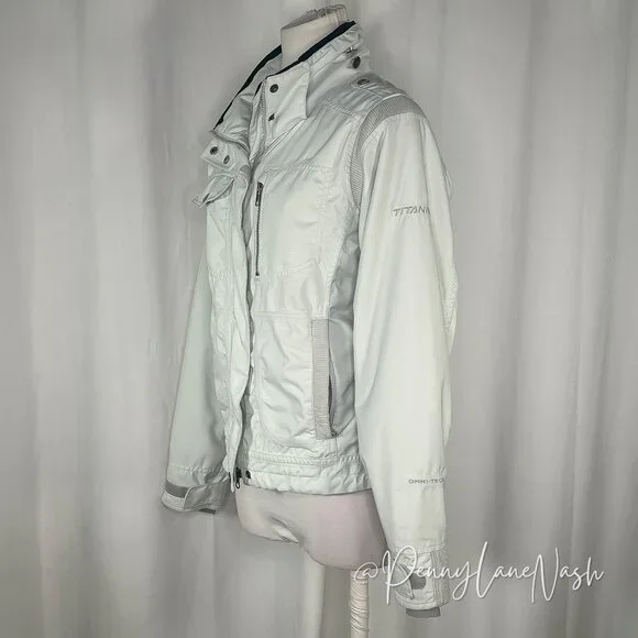 Columbia Titanium Omni-Tech Ski Jacket Medium M White - Picture 4 of 13